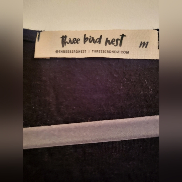 Black Three Bird Nest Wide Leg Jumpsuit - Picture 3 of 3